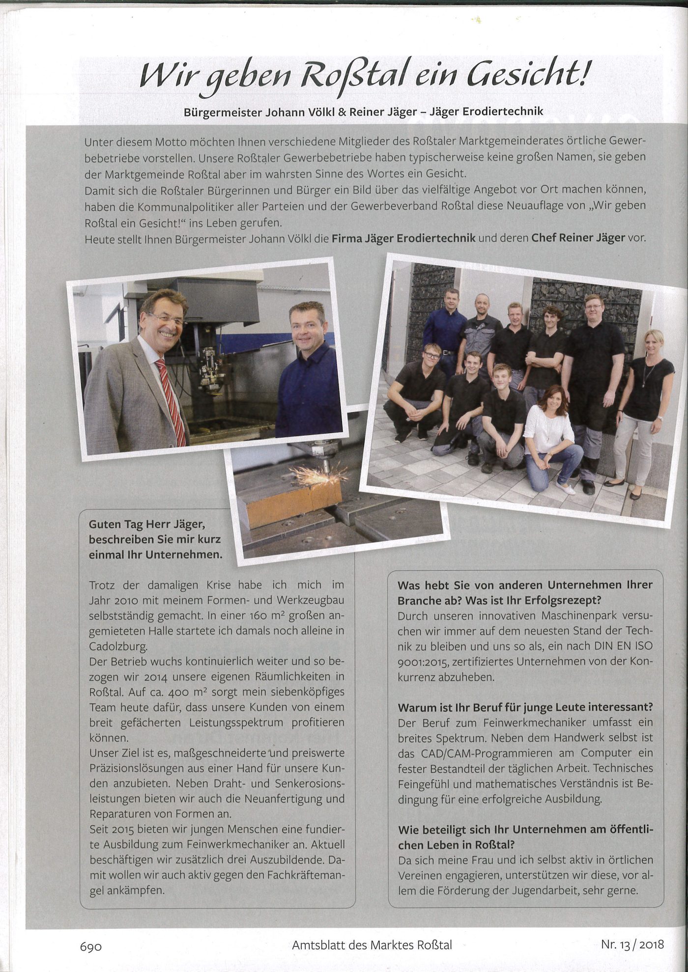 Amtsblatt Roßtal Oktober 2018, Seite 1