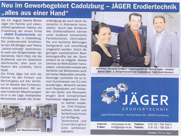 Bericht in Mein Biberttal 2010