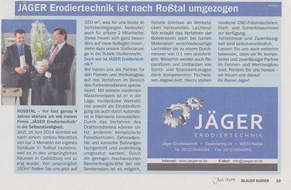 Pressebericht zur Neueröffnung 2010